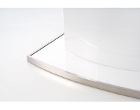 Rozkladací jedálenský stôl Federico - biely lesk