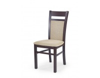 Jedálenská stolička Gerard 2 - tmavý orech / béžová
