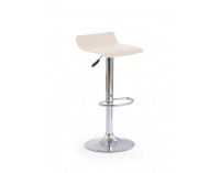 Barová stolička H-1 - krémová / chróm