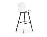 Barová stolička H-83 - biela / sivá / čierna