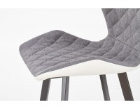 Barová stolička H-83 - biela / sivá / čierna