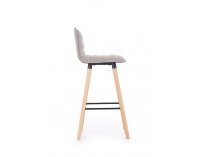 Barová stolička H-85 - svetlosivá / buk