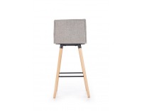 Barová stolička H-85 - svetlosivá / buk