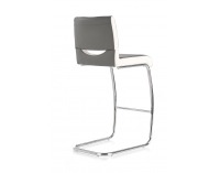 Barová stolička H-87 - sivá / biela