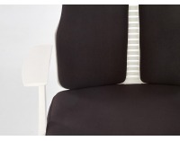 Kancelárska stolička s podrúčkami Iron 2 - čierna / biela