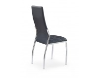 Jedálenská stolička K209 - čierna / chróm