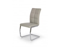 Jedálenská stolička K228 - svetlosivá / chróm