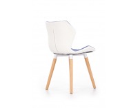 Jedálenská stolička K277 - modrá / biela