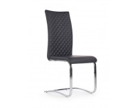 Jedálenská stolička K293 - čierna / chróm