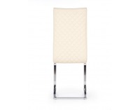 Jedálenská stolička K293 - krémová / chróm