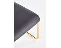 Jedálenská stolička K296 - čierna / zlatá