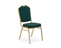 Jedálenská stolička K66 - zelená / zlatá