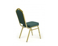Jedálenská stolička K66 - zelená / zlatá