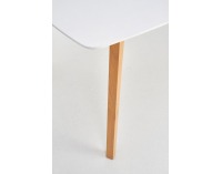 Rozkladací jedálenský stôl Kajetan 135/185 - biela / dub medový