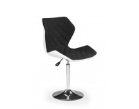 Barová stolička Matrix 2 - čierna / biela / chróm