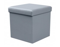 Taburetka s úložným priestorom Moly - sivá