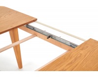 Rozkladací jedálenský stôl Orchid - dub medový / béžová