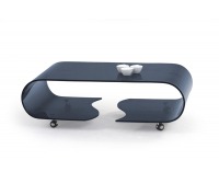 Sklenený konferenčný stolík Penelope - grafit