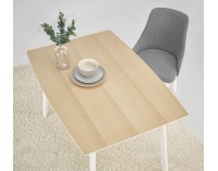 Jedálenský stôl Petrus - buk / biela