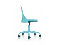 Detská stolička na kolieskach Pure - modrá