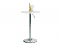 Barový stôl SB-1 - biely lesk / chróm