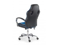 Kancelárske kreslo s podrúčkami Scroll - čierna / biela / modrá