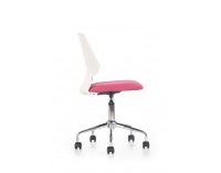 Detská stolička na kolieskach Skate - ružová / biela