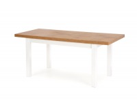 Rozkladací jedálenský stôl Tiago - dub lancelot / biela
