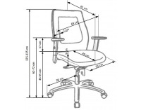Kancelárske kreslo s podrúčkami Victor - čierna