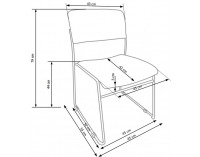 Konferenčná stolička Vito - sivá