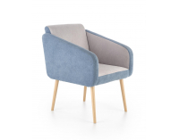 Kreslo Well - tyrkysová / svetlosivá