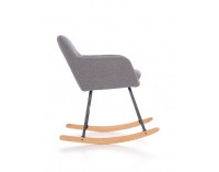 Hojdacie kreslo York - sivá / prírodná