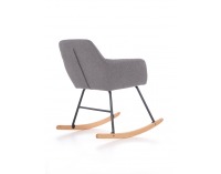 Hojdacie kreslo York - sivá / prírodná