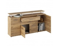 Štvordverová komoda so zásuvkami Hanola - dub artisan
