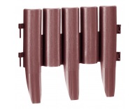 Obruba trávnika / záhradný plôtik (10 ks) Hansi New - hnedá