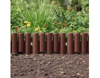 Obruba trávnika / záhradný plôtik (10 ks) Hansi New - hnedá