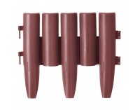 Obruba trávnika / záhradný plôtik (10 ks) Hansi New - hnedá