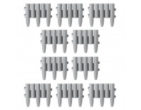 Obruba trávnika / záhradný plôtik (10 ks) Hansi New - sivá