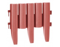 Obruba trávnika / záhradný plôtik (10 ks) Hansi New - terakota
