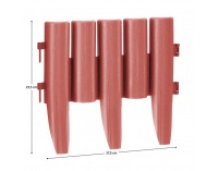 Obruba trávnika / záhradný plôtik (10 ks) Hansi New - terakota