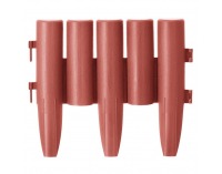 Obruba trávnika / záhradný plôtik (10 ks) Hansi New - terakota