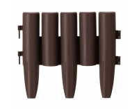 Obruba trávnika / záhradný plôtik (8 ks) Hansi - hnedá