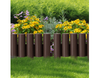 Obruba trávnika / záhradný plôtik (8 ks) Hansi - hnedá