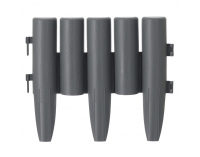 Obruba trávnika / záhradný plôtik (8 ks) Hansi - sivá