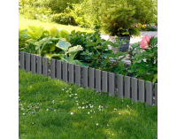 Obruba trávnika / záhradný plôtik (8 ks) Hansi - sivá