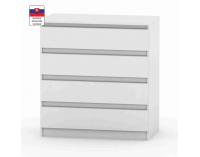 Zásuvková komoda Hany 004 - biela