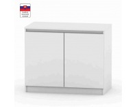 Dvojdverová komoda Hany 008 - biela