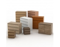 Zásuvková komoda Hany 014 - biela