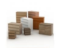 Dvojdverová komoda so zásuvkou Hany New 007 - buk