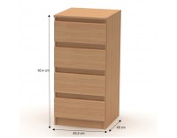 Zásuvková komoda Hany New 009 - buk